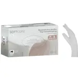 Soft Care ICE Vinyl Gloves – White powder free size Small (100pcs)