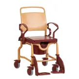 Scaun cu rotile pentru baie și toaletă din plastic Rebotec Berlin