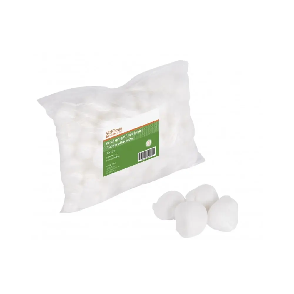 Gauze balls plain - 20cm x 20cm (100pcs)