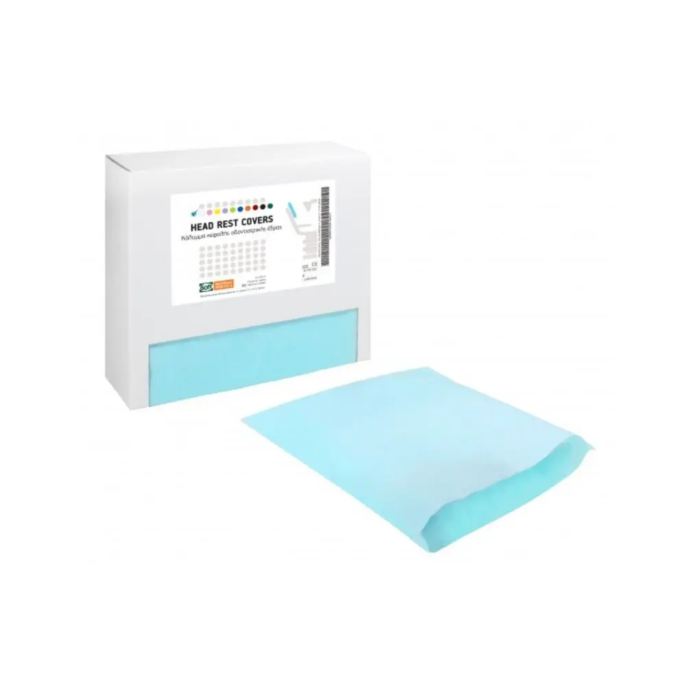 Soft Care Dental Head rest cover 29 x 30 cm - White 29x30cm (box of 150)