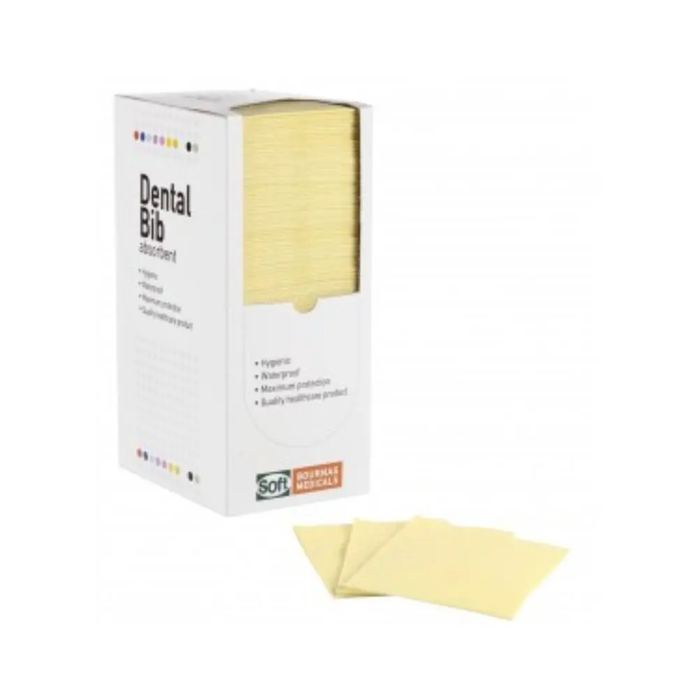 Dental Bibs Soft Care Standard with dispenser - White 33cm x 45cm