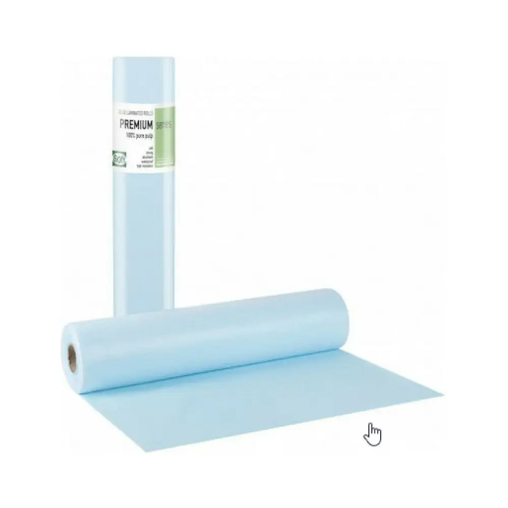 Bournas Medicals Premium Standard Examination Roll Paper Plasticized Blue 50cm x 50m 1 Piece