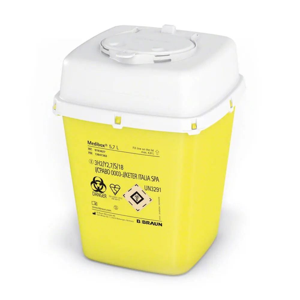 Needle Disposal Container - Sharp Objects   4,7 L