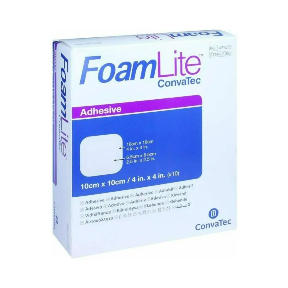Convatec Foam Lite Sterile Adhesive  10x10cm (10pcs)
