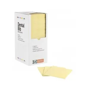 Dental Bibs Soft Care Plus with dispenser - White  2ply+1ply 33x45cm (4 x 125 pcs)