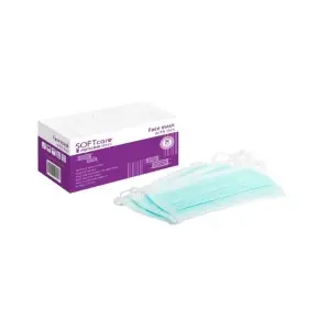 Bournas Medicals SOFTcare Μάσκα 3ply Δετή (50τμχ) ΜΠΛΕ