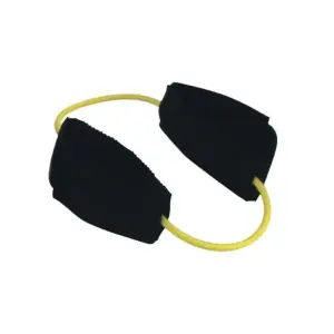 Tube d'exercice MVS MoVeS-Band avec anneaux de manchette et poignées - Souple