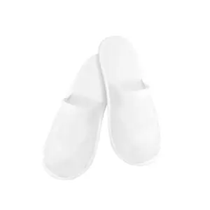 Close toe Slippers Soft Care Non-Woven - white (pack of 25)