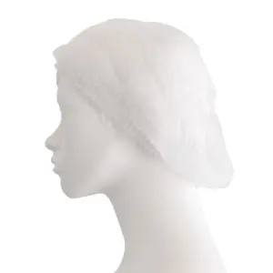 Mob cap white, accordion type (BOX of 100)