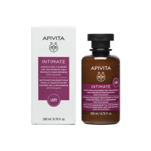 Apivita Gentle Foam Cleanser за интимна зона предпазва от изсушаване с алое и прополис 200 мл