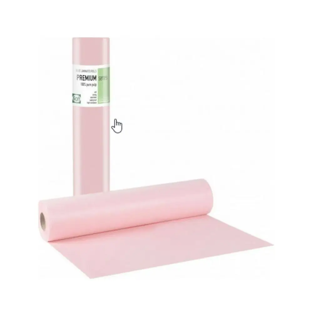Soft Care Premium Standard 2ply Paper & PE Examination Roll 40cm x 50m - Pink 1 Pcs
