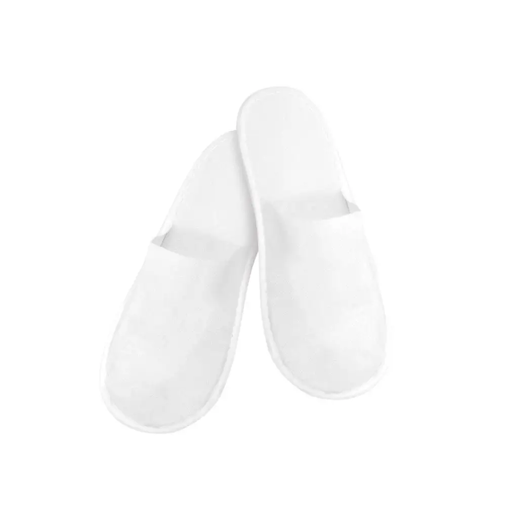 Close toe Slippers Soft Care Non-Woven - white (pack of 25)