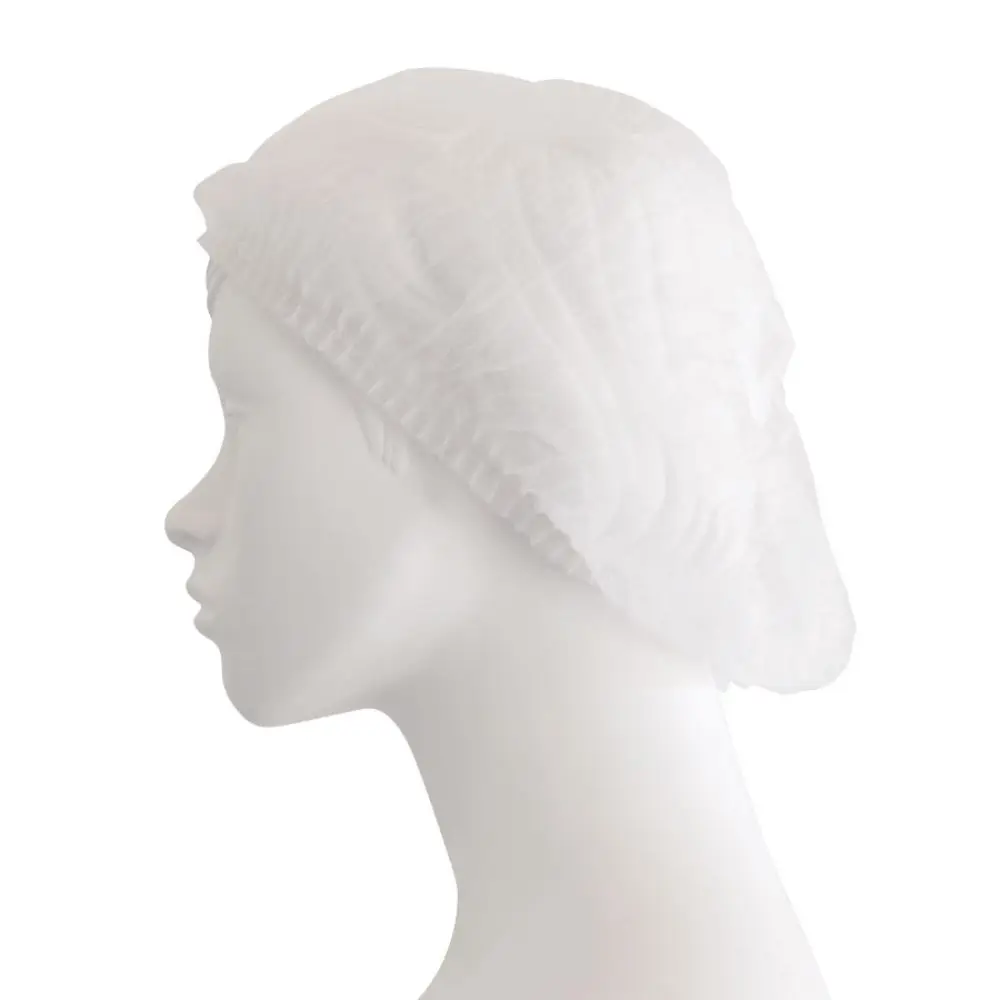 Mob cap white, accordion type (BOX of 100)