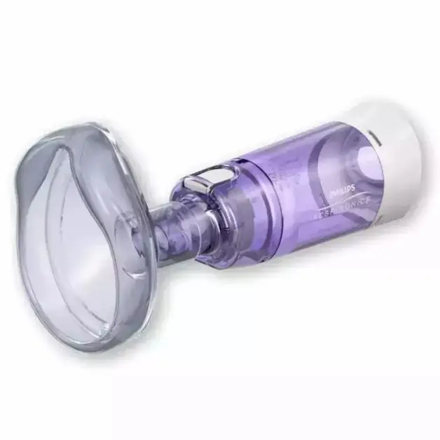 Philips Respironics OptiChamber Diamond avec masque Lite Touch, petit modèle