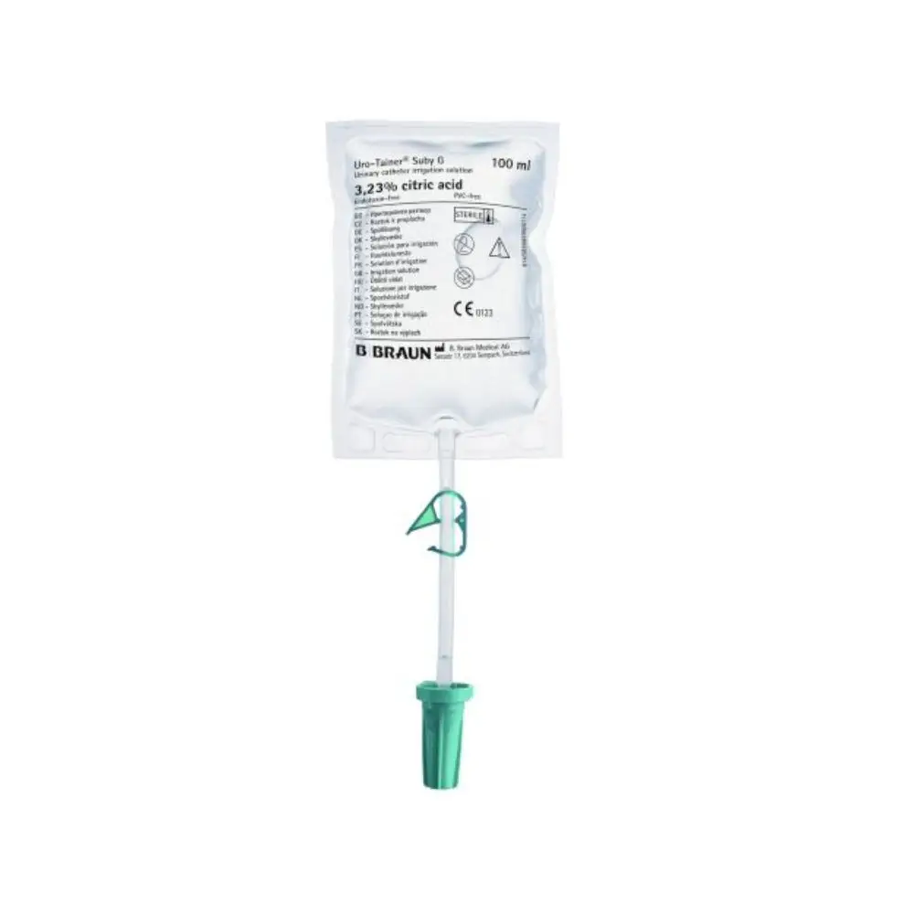 BBraun Uro-Tainer® Suby GIrrigation solution for urinary catheter maintenance