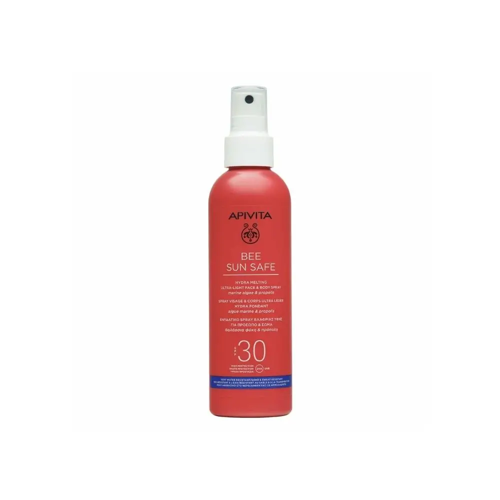 APIVITA BEE SUN SAFE HYDRA MELTING УЛТРА ЛЕК СПРЕЙ ЗА ЛИЦЕ И ТЯЛО SPF30 (200 ml)
