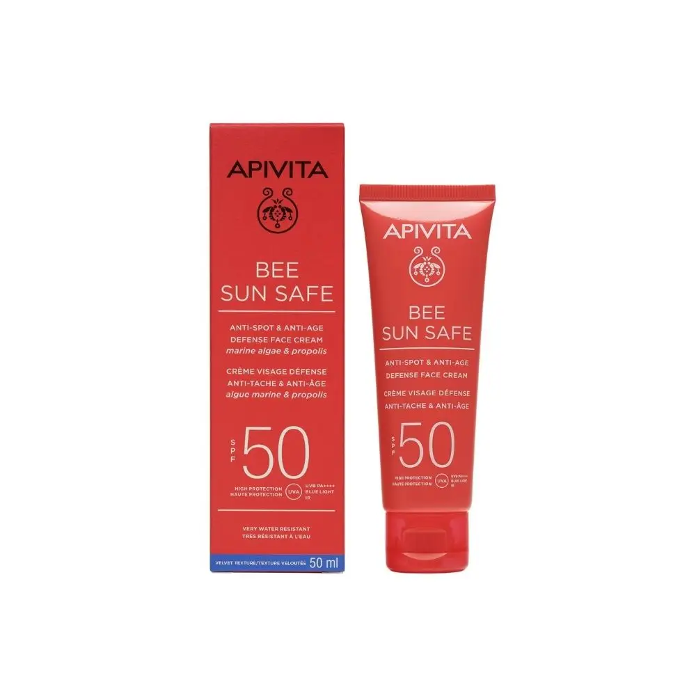 Apivita Bee Sun Safe Κρεμα Προσώπου Κατά των Πανάδων & των Ρυτίδων SPF50 50mL