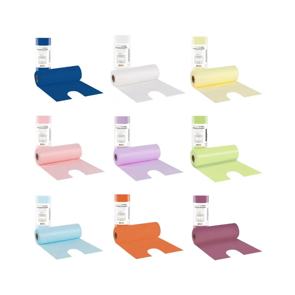 Dental bibs Soft Care with neckline on a roll - White 53x60cm (Box of 80)